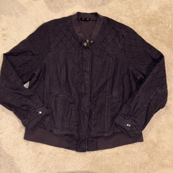 Torrid Vintage Wash Quilted Bomber - Picture 3 of 9